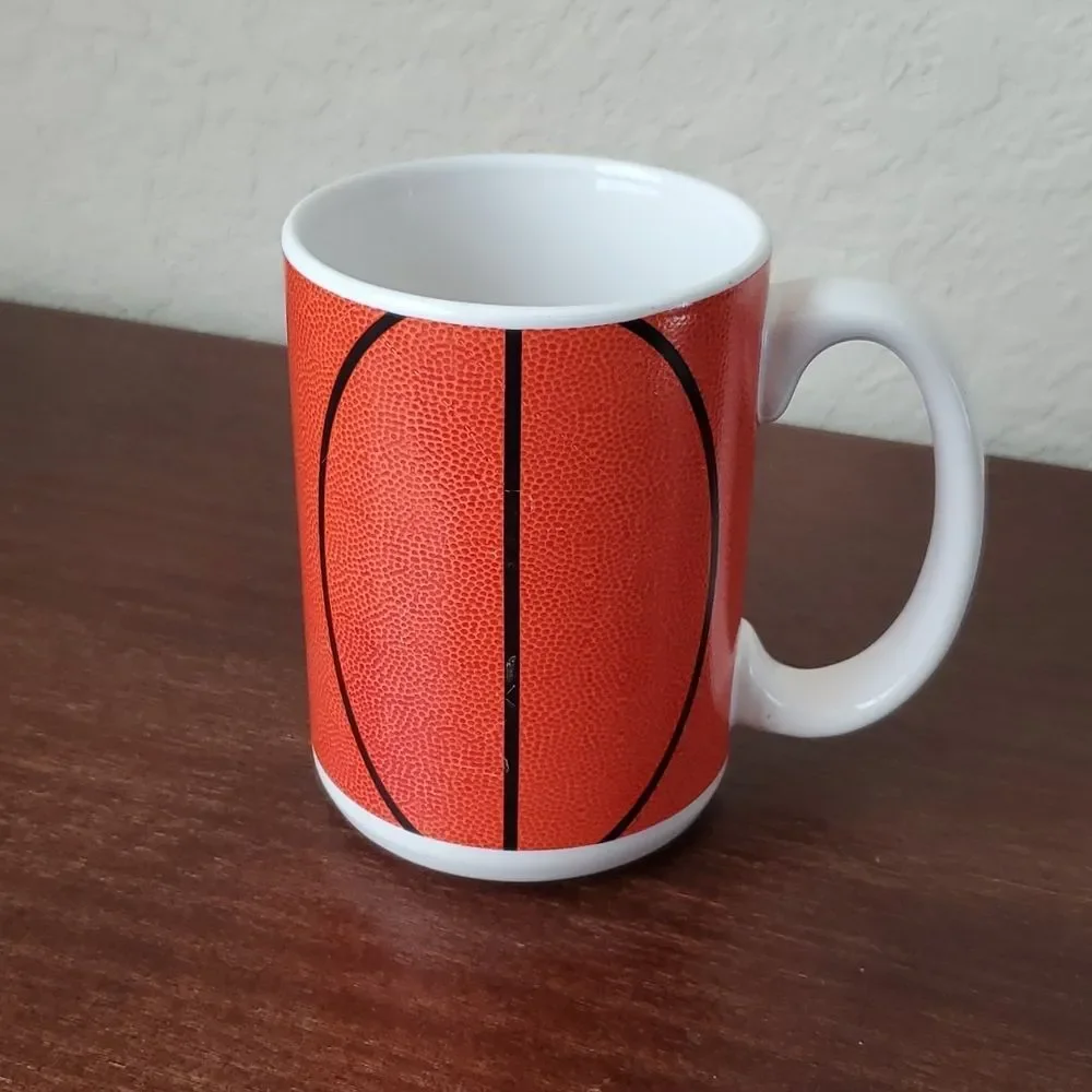 NBA Spalding Basketball Textured Orange Coffee Mug Official Game Ball